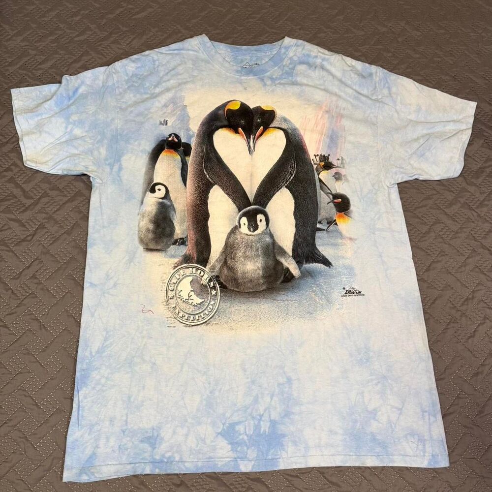2015 The Mountain Penguins Graphic Nature Tee Men's Size XXL Big Print